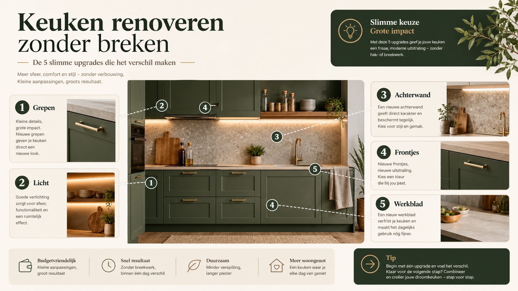 Routekaart keukenrenovatie zonder slopen